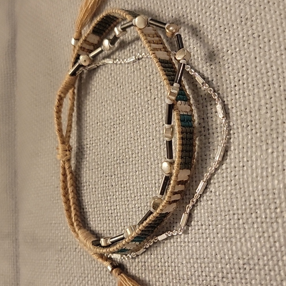 Stella & Dot Frieze Layered Adjustable Bracelet